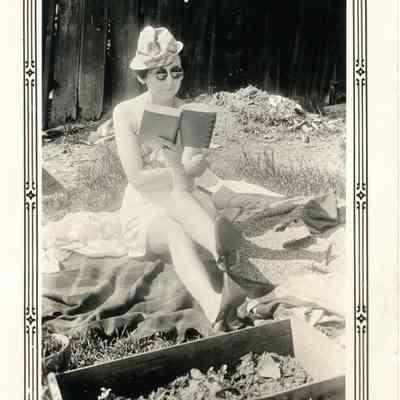 Marjorie Wright in Garden