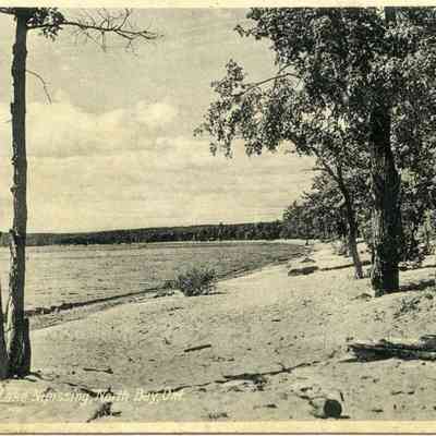 On Shore of Lake Nipissing, North Bay, Ont.