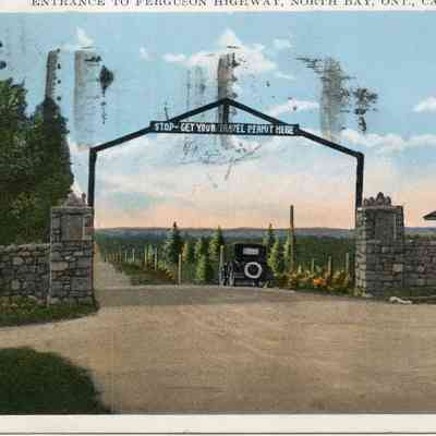 Entrance to Ferguson Highway, North Bay, Ont., Canada