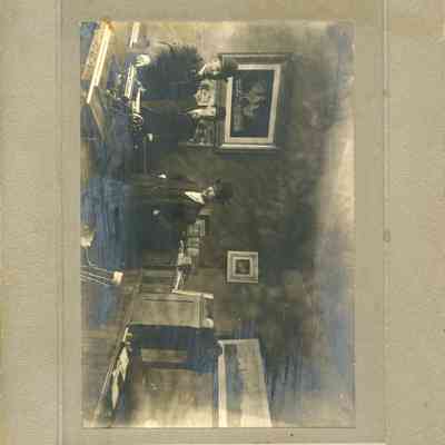 H. Gordon Lovell in father's sewing shop