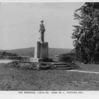 War Memorial (1914-1918; 1939-45;), Mattawa, Ont.