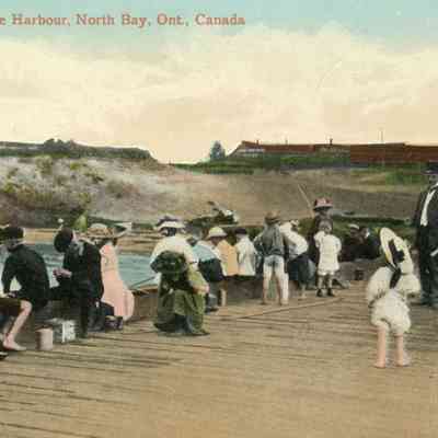 Fishing from the Harbour, North Bay, Ont., Canada