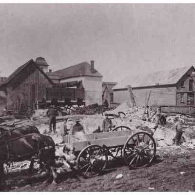 McIntyre looking towards Main Street West (St. Mary's on the Lake in background).