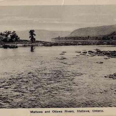Mattawa and Ottawa rivers, Mattawa, Ontario.