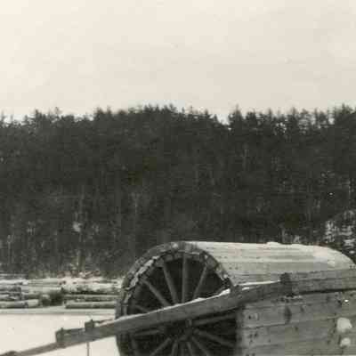 Wooden Roller in Winter