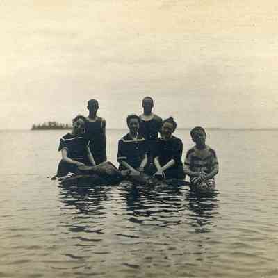 Swimmers at Frank's Bay