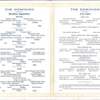 CPR Menu