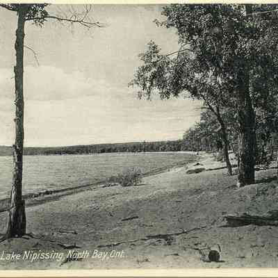 On shore of Lake Nipissing, North Bay, O.N.