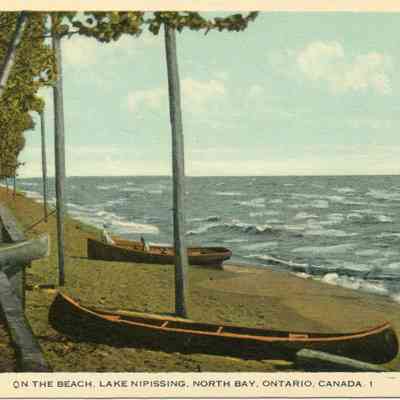 On the Beach, Lake Nipissing, North Bay, Ontario, Canada. 1