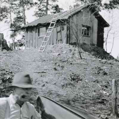 Man and Shack