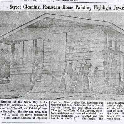 "Street Cleaning, Rousseau Home Painting Highlight Jaycee Campaign"