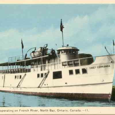 Chief Commanda operating on French River, North Bay, Ontario, Canada