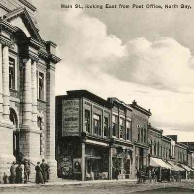 Main St., looking East from Post Office, North Bay, Ont.