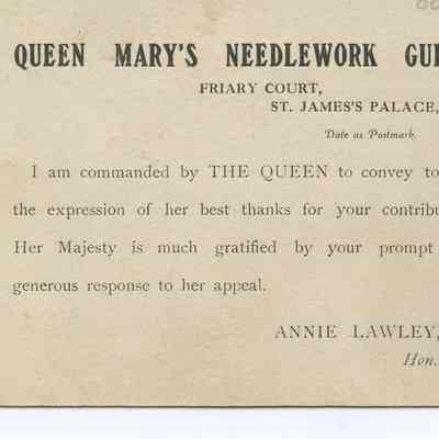 A Queen Mary's Needlework Guild
