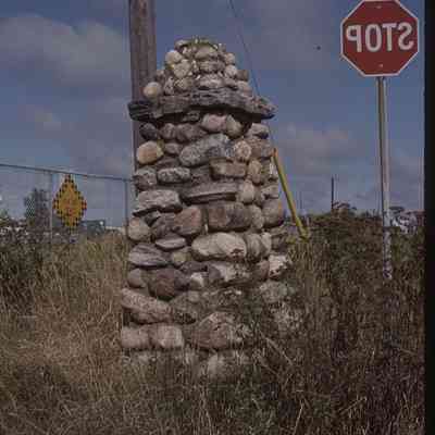 Stone Pillar - Highland Rd. - North Bay, ON - August 1993