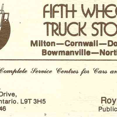 Fifth Wheel Truck Stops