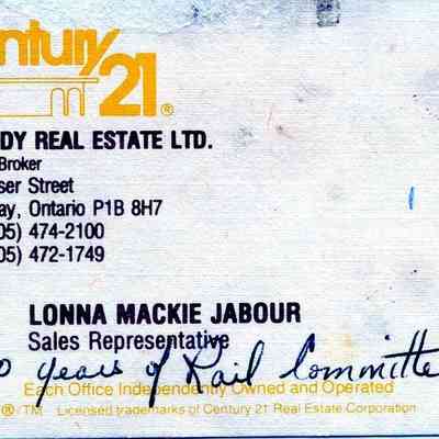 Century 21 Business Card