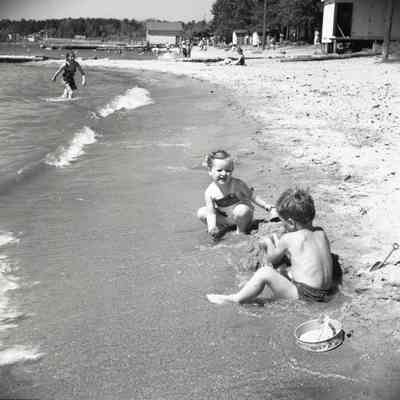 Boy and Girl on the Beach