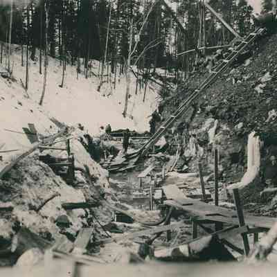 Snow-Covered Gully