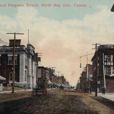 Corner Main and Ferguson Streets, North Bay, Ont. Canada.