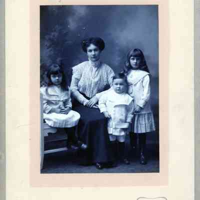 Laura Elston with Her Children