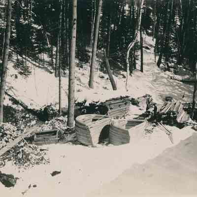 Wooden Frames in Snow