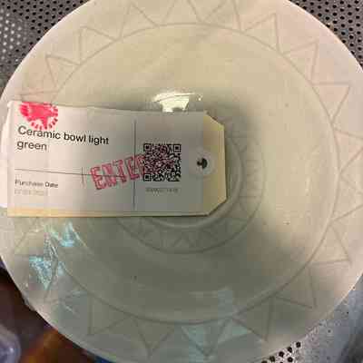 Geometric Ceramic Bowl by New Zealand Potter (Potter? See mark)