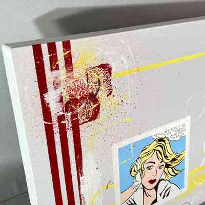 'For Glory & Beauty' NZ painting, pop art, with Maori text > signed
