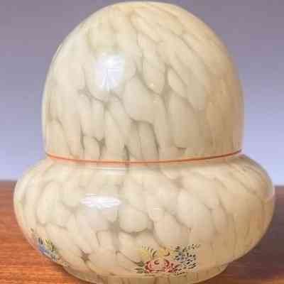 Very Cute Vintage Glass Lightshade 1950s