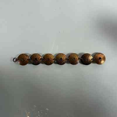 30.9.25c Vintage Southern Rhodesia Penny Coin Bracelet – 1940s–60s