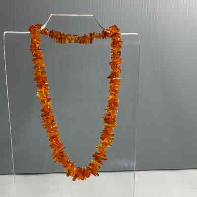 28.10.25k Mid Century Genuine Baltic Amber Cognac Necklace