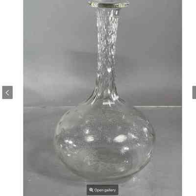 Antique Star Cut Cystal Decanter / Vase for a Long stem Rose > English c1900s