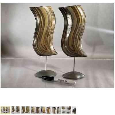 Pair of Contemporary Sculptures by Rick Borrie (USA)