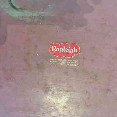 8.9.25c Large Art Deco Ranleigh Chrome Tray