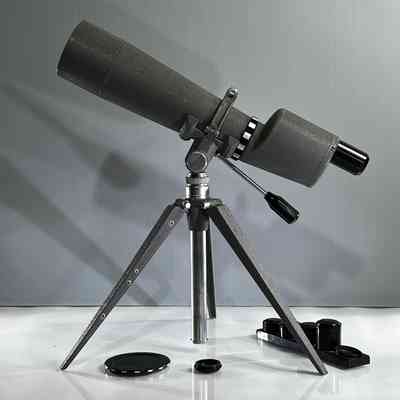 13.11.15f Vintage 1950s 60mm Spotting Scope With Eyepiece Set & Box