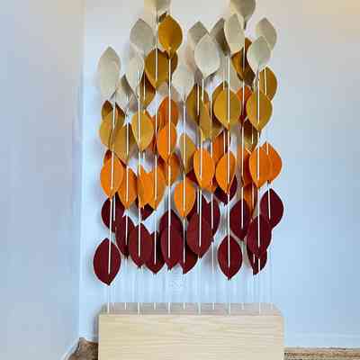 28.11.25d Hedgerow – NZ Designer Sculptural Felt Acoustic Art Divider