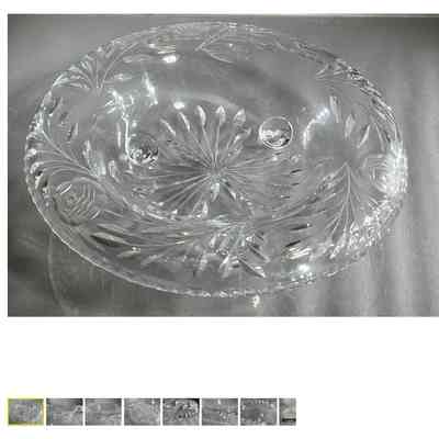Beautiful Early 20th Century Footed Cut Crystal Bowl