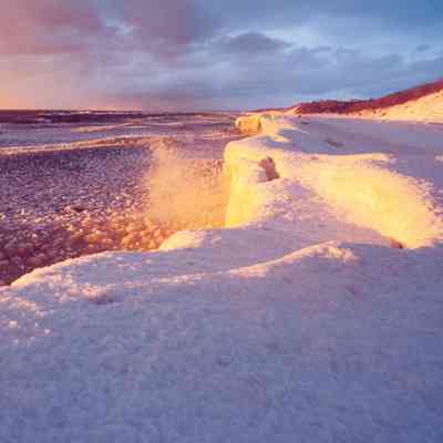 Ottawa Beach Sunset in Winter