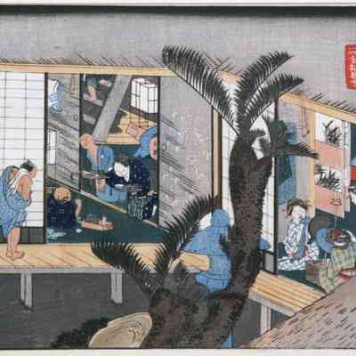 Akasaka - #37 of the "Fifty-three Stages of the Tokaido Road" series.