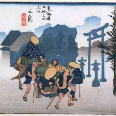 Mishima - #12 of the "Fifty-three Stages of the Tokaido Road" series.