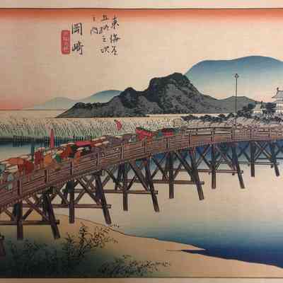 Okazaki (Print #39 in the Fifty-Five Views of the Tokaido Road series)
