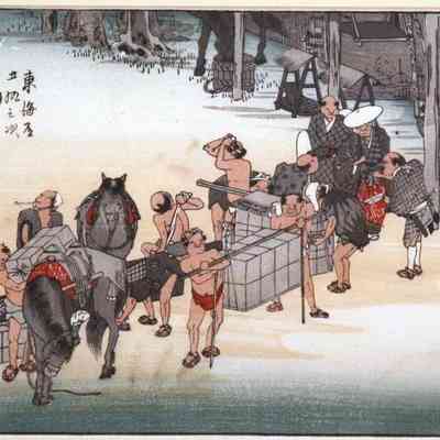 Fuji-jeda - #23 of the "Fifty-three Stages of the Tokaido Road" series.