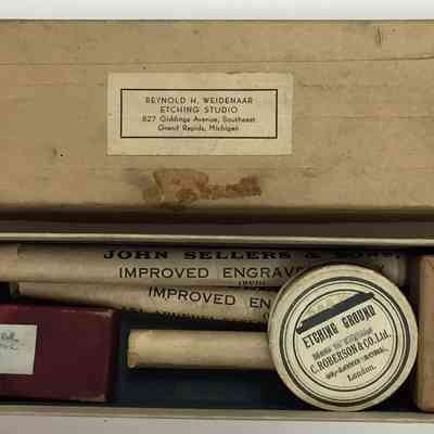 Printmaking Supplies from Reynold Weidenaar's Studio
