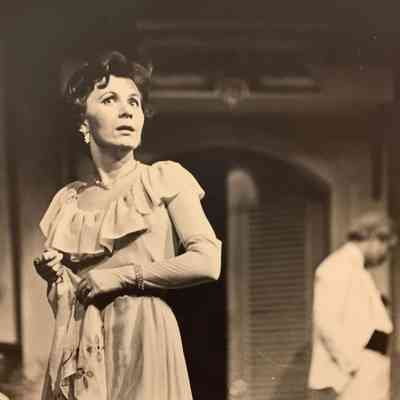 Donna Spaan (portraying Marguerite Gautier in a performance of Tennessee Williams' Camino Real at the University of Michigan)
