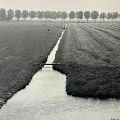 Canal with Footbridge - Netherlands