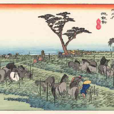 Chiryu - #40 of the "Fifty-three Stages of the Tokaido Road" series