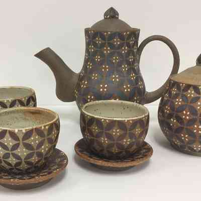 Batik Tea Set - Teapot with Lid