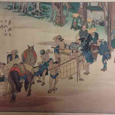 Fuji-jeda (Print #23 in the Fifty-Five Views of the Tokaido Road series)