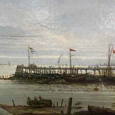Pier at Dordrecht Harbor