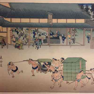 Kusatsu (Print #53 in the Fifty-Five Views of the Tokaido Road series)